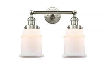 Canton - 2 Light - 17 inch - Brushed Satin Nickel - Adjustable Bath Vanity Light (3442|208-SN-G181-LED)