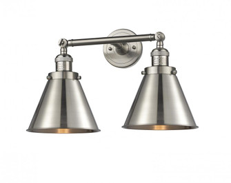 Appalachian - 2 Light - 18 inch - Brushed Satin Nickel - Adjustable Bath Vanity Light (3442|208-SN-M13-SN)