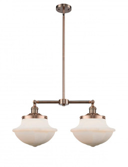 Oxford - 2 Light - 25 inch - Antique Copper - Stem Hung - Adjustable Island Light (3442|209-AC-G541-LED)