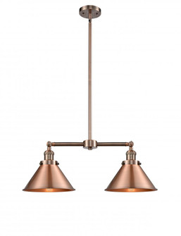 Briarcliff - 2 Light - 21 inch - Antique Copper - Stem Hung - Island Light (3442|209-AC-M10-AC-LED)