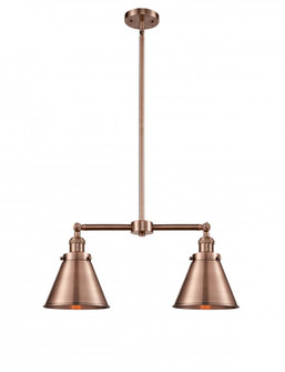 Appalachian - 2 Light - 23 inch - Antique Copper - Stem Hung - Island Light (3442|209-AC-M13-AC)