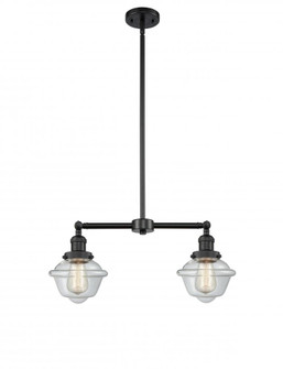 Oxford - 2 Light - 24 inch - Matte Black - Stem Hung - Adjustable Island Light (3442|209-BK-G532-LED)