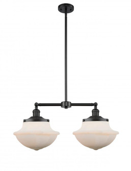 Oxford - 2 Light - 25 inch - Matte Black - Stem Hung - Adjustable Island Light (3442|209-BK-G541)