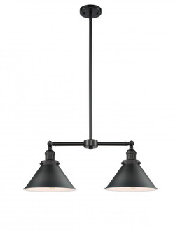 Briarcliff - 2 Light - 21 inch - Matte Black - Stem Hung - Adjustable Island Light (3442|209-BK-M10-BK-LED)