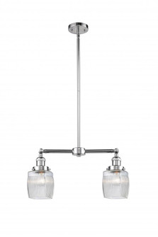 Colton - 2 Light - 22 inch - Polished Chrome - Stem Hung - Adjustable Island Light (3442|209-PC-G302)