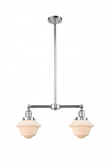 Oxford - 2 Light - 24 inch - Polished Chrome - Stem Hung - Adjustable Island Light (3442|209-PC-G531-LED)