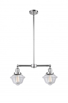 Oxford - 2 Light - 24 inch - Polished Chrome - Stem Hung - Adjustable Island Light (3442|209-PC-G532)