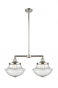 Oxford - 2 Light - 25 inch - Polished Nickel - Stem Hung - Adjustable Island Light (3442|209-PN-G544-LED)