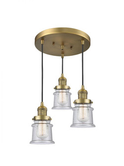Small Canton 3 Light Multi-Pendant (3442|211/3-BB-G184S)