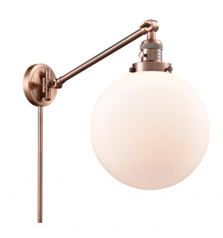 Beacon - 1 Light - 10 inch - Antique Copper -Adjustable Swing Arm (3442|237-AC-G201-10)