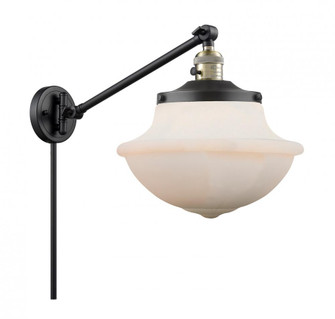 Oxford - 1 Light - 12 inch - Black Antique Brass -Adjustable Swing Arm (3442|237-BAB-G541)