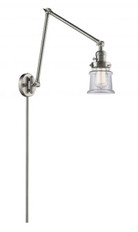 Canton - 1 Light - 8 inch - Brushed Satin Nickel -Adjustable Swing Arm (3442|238-SN-G182S)