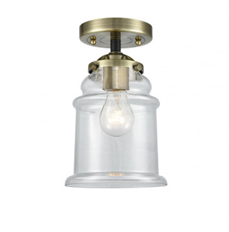 Canton - 1 Light - 6 inch - Black Antique Brass - Semi-Flush Mount (3442|284-1C-BAB-G182-LED)