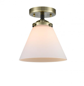 Cone - 1 Light - 8 inch - Black Antique Brass - Semi-Flush Mount (3442|284-1C-BAB-G41-LED)