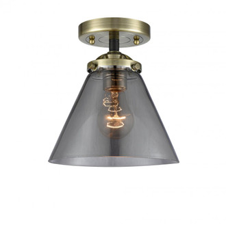 Cone - 1 Light - 8 inch - Black Antique Brass - Semi-Flush Mount (3442|284-1C-BAB-G43)