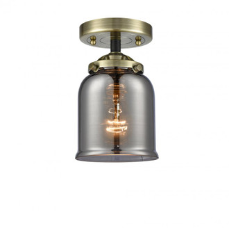 Bell - 1 Light - 5 inch - Black Antique Brass - Semi-Flush Mount (3442|284-1C-BAB-G53)