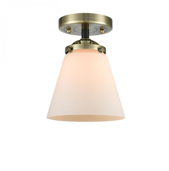 Cone - 1 Light - 6 inch - Black Antique Brass - Semi-Flush Mount (3442|284-1C-BAB-G61-LED)