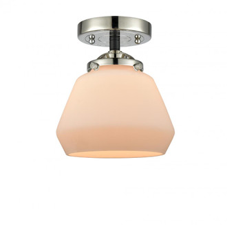 Fulton - 1 Light - 7 inch - Black Polished Nickel - Semi-Flush Mount (3442|284-1C-BPN-G171-LED)