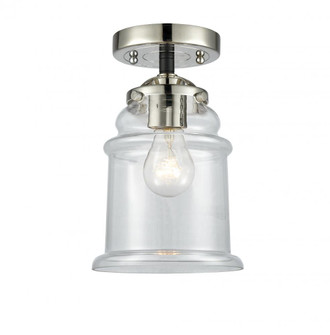 Canton - 1 Light - 6 inch - Black Polished Nickel - Semi-Flush Mount (3442|284-1C-BPN-G182-LED)