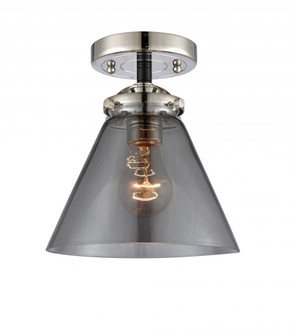 Cone - 1 Light - 8 inch - Black Polished Nickel - Semi-Flush Mount (3442|284-1C-BPN-G43-LED)