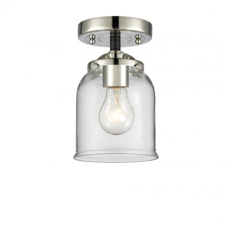 Bell - 1 Light - 5 inch - Black Polished Nickel - Semi-Flush Mount (3442|284-1C-BPN-G52)