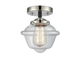 Oxford - 1 Light - 8 inch - Black Polished Nickel - Semi-Flush Mount (3442|284-1C-BPN-G532-LED)