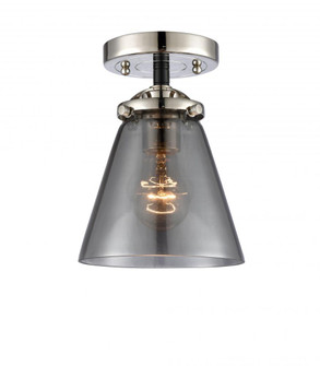Cone - 1 Light - 6 inch - Black Polished Nickel - Semi-Flush Mount (3442|284-1C-BPN-G63)