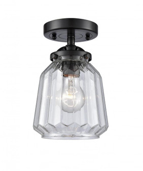 Chatham - 1 Light - 7 inch - Oil Rubbed Bronze - Semi-Flush Mount (3442|284-1C-OB-G142)