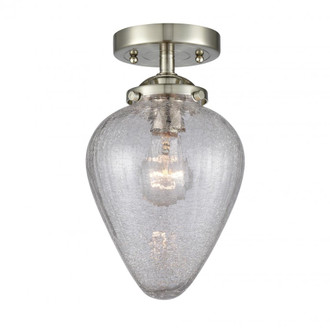 Geneseo - 1 Light - 7 inch - Brushed Satin Nickel - Semi-Flush Mount (3442|284-1C-SN-G165)