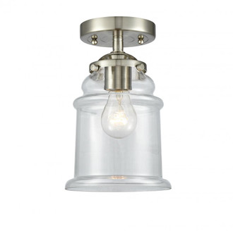 Canton - 1 Light - 6 inch - Brushed Satin Nickel - Semi-Flush Mount (3442|284-1C-SN-G182)