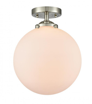 Beacon - 1 Light - 10 inch - Brushed Satin Nickel - Semi-Flush Mount (3442|284-1C-SN-G201-10)