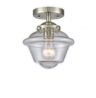 Oxford - 1 Light - 8 inch - Brushed Satin Nickel - Semi-Flush Mount (3442|284-1C-SN-G534)