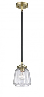Chatham - 1 Light - 7 inch - Black Antique Brass - Stem hung - Mini Pendant (3442|284-1S-BAB-G142-LED)