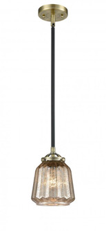 Chatham - 1 Light - 7 inch - Black Antique Brass - Stem hung - Mini Pendant (3442|284-1S-BAB-G146-LED)
