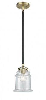 Canton - 1 Light - 6 inch - Black Antique Brass - Stem hung - Mini Pendant (3442|284-1S-BAB-G182)
