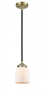 Bell - 1 Light - 5 inch - Black Antique Brass - Stem hung - Mini Pendant (3442|284-1S-BAB-G51-LED)