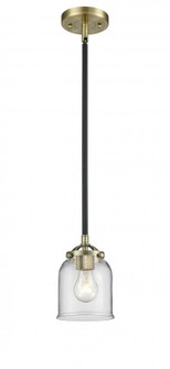 Bell - 1 Light - 5 inch - Black Antique Brass - Stem hung - Mini Pendant (3442|284-1S-BAB-G52-LED)
