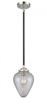 Geneseo - 1 Light - 7 inch - Black Polished Nickel - Stem hung - Mini Pendant (3442|284-1S-BPN-G165-LED)
