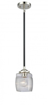 Colton - 1 Light - 6 inch - Black Polished Nickel - Stem hung - Mini Pendant (3442|284-1S-BPN-G302-LED)