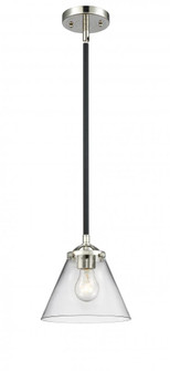 Cone - 1 Light - 8 inch - Black Polished Nickel - Stem hung - Mini Pendant (3442|284-1S-BPN-G42)
