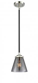 Cone - 1 Light - 6 inch - Black Polished Nickel - Stem hung - Mini Pendant (3442|284-1S-BPN-G63)