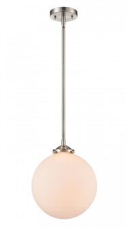 Beacon - 1 Light - 10 inch - Brushed Satin Nickel - Stem hung - Mini Pendant (3442|284-1S-SN-G201-10-LED)