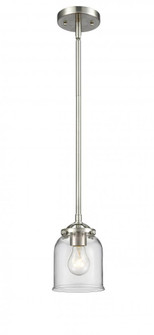Bell - 1 Light - 5 inch - Brushed Satin Nickel - Stem hung - Mini Pendant (3442|284-1S-SN-G52-LED)