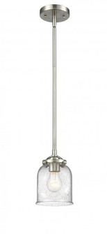 Bell - 1 Light - 5 inch - Brushed Satin Nickel - Stem hung - Mini Pendant (3442|284-1S-SN-G54-LED)