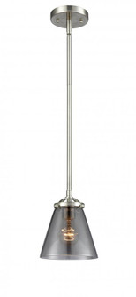 Cone - 1 Light - 6 inch - Brushed Satin Nickel - Stem hung - Mini Pendant (3442|284-1S-SN-G63-LED)