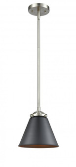 Appalachian - 1 Light - 8 inch - Brushed Satin Nickel - Stem hung - Mini Pendant (3442|284-1S-SN-M13-BK)