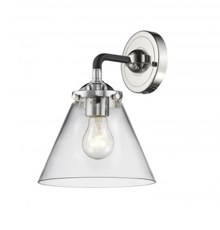 Cone - 1 Light - 8 inch - Black Polished Nickel - Sconce (3442|284-1W-BPN-G42-LED)