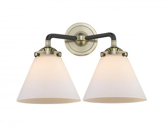 Cone - 2 Light - 16 inch - Black Antique Brass - Bath Vanity Light (3442|284-2W-BAB-G41-LED)