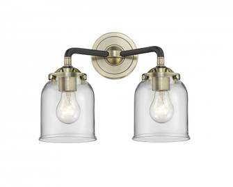 Bell - 2 Light - 13 inch - Black Antique Brass - Bath Vanity Light (3442|284-2W-BAB-G52-LED)