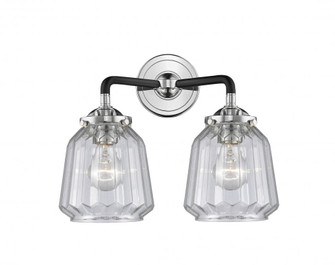 Chatham - 2 Light - 14 inch - Black Polished Nickel - Bath Vanity Light (3442|284-2W-BPN-G142-LED)